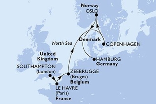 Cruise itinerary