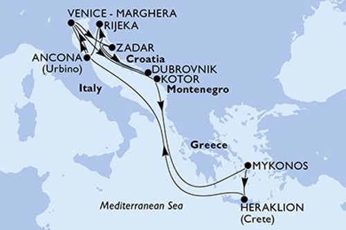 Cruise itinerary