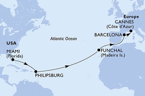 Cruise itinerary