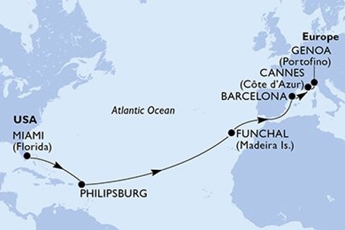 Cruise itinerary
