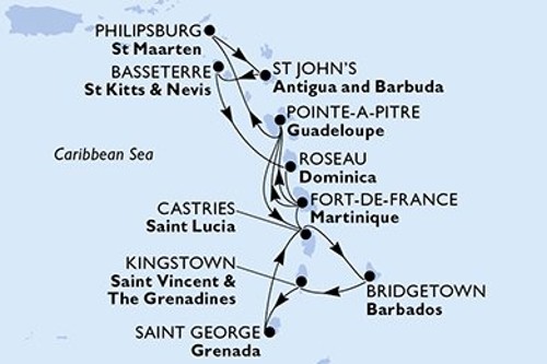 Cruise itinerary