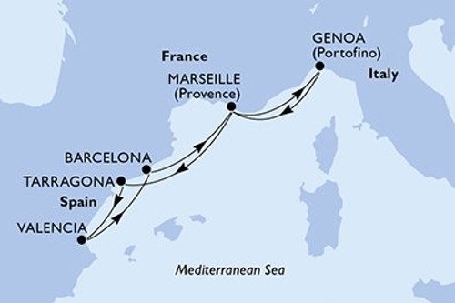 Cruise itinerary