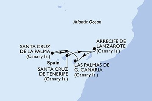 Cruise itinerary