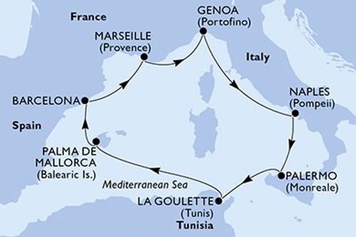 Cruise itinerary