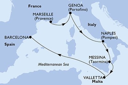 Cruise itinerary