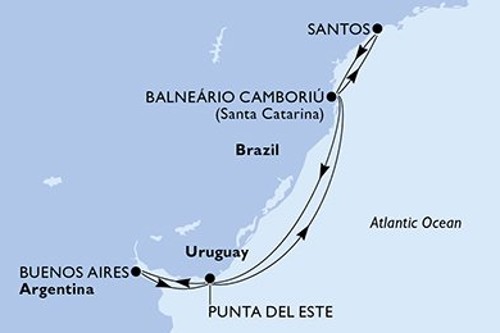 Cruise itinerary