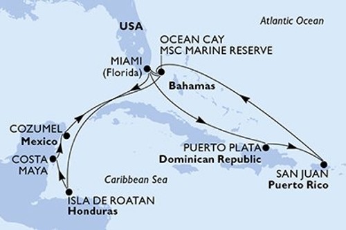 Cruise itinerary