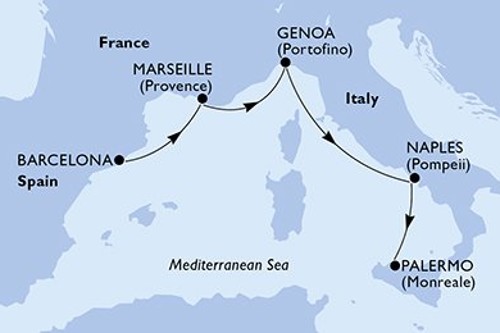 Cruise itinerary