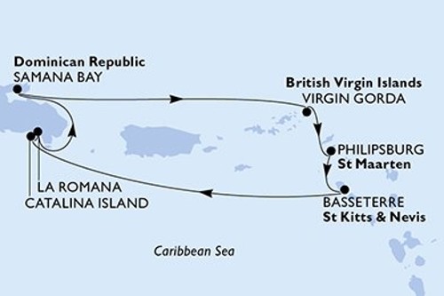 Cruise itinerary