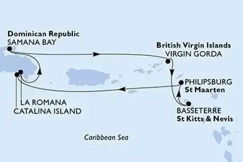 Маршрут круиза