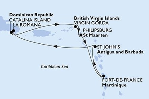Cruise itinerary