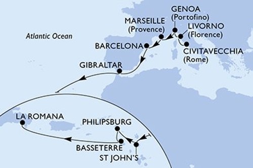 Cruise itinerary