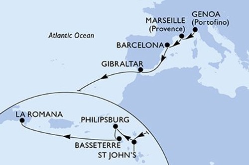 Cruise itinerary