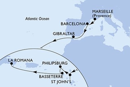 Cruise itinerary