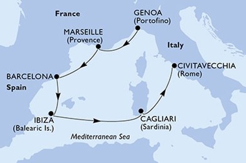 Cruise itinerary