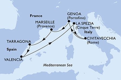 Cruise itinerary