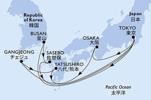 Cruise itinerary