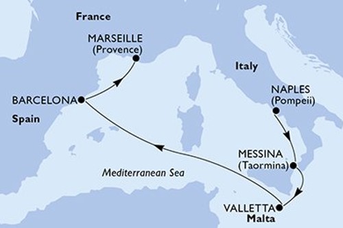 Cruise itinerary