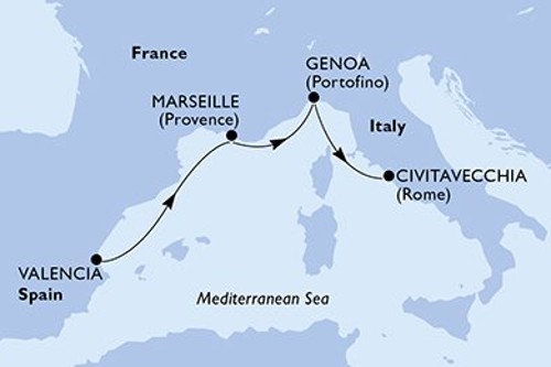 Cruise itinerary