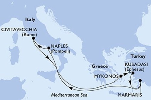 Cruise itinerary
