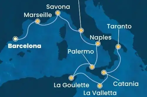 Маршрут круиза