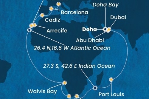 Cruise itinerary