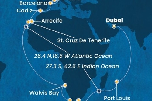 Cruise itinerary