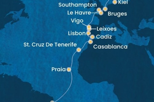 Cruise itinerary