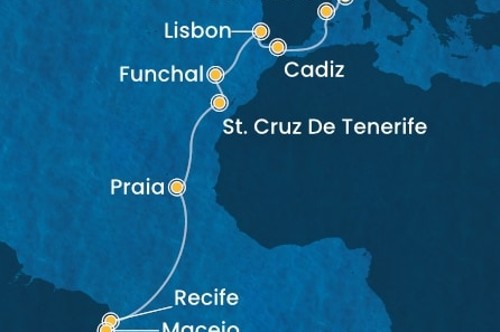Cruise itinerary
