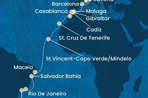 Cruise itinerary