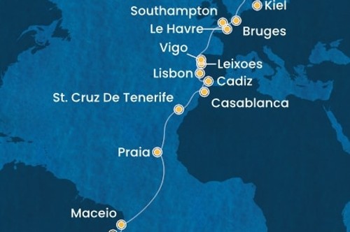 Cruise itinerary