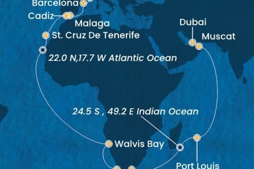 Cruise itinerary