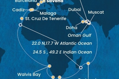 Cruise itinerary