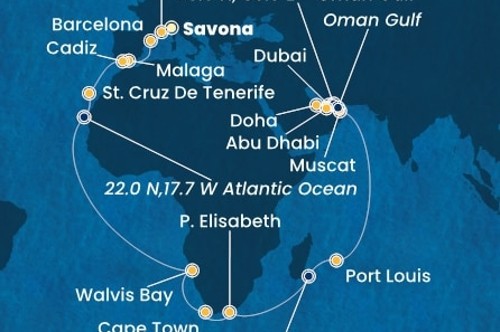Cruise itinerary