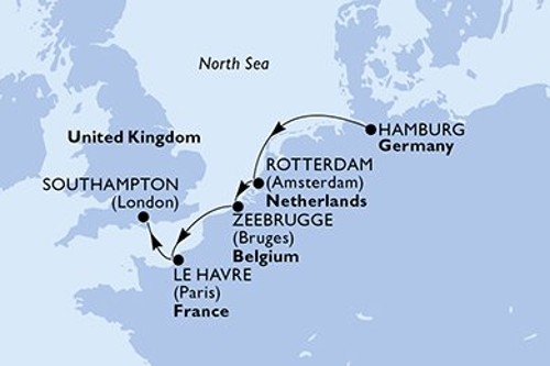 Cruise itinerary