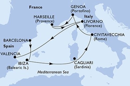 Cruise itinerary