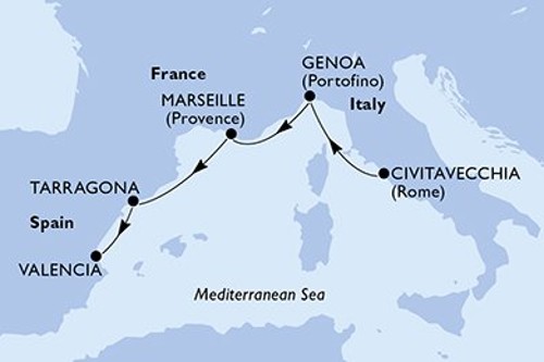 Cruise itinerary