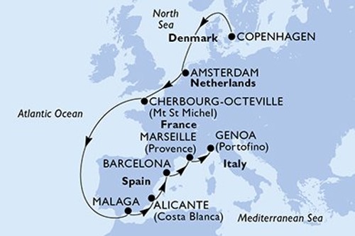 Cruise itinerary