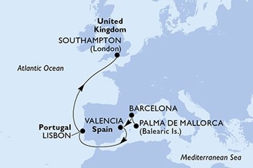 Cruise itinerary