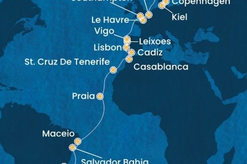 Cruise itinerary