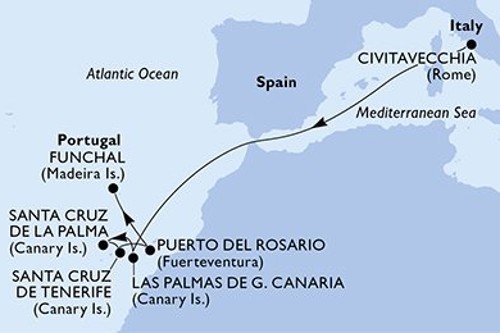 Cruise itinerary