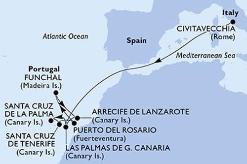 Cruise itinerary