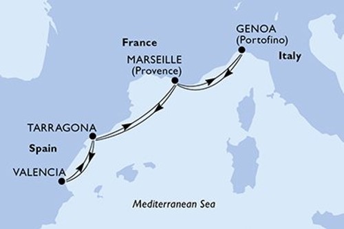 Cruise itinerary