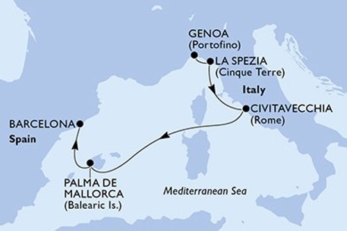 Cruise itinerary