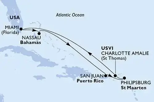 Маршрут круиза