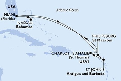Cruise itinerary