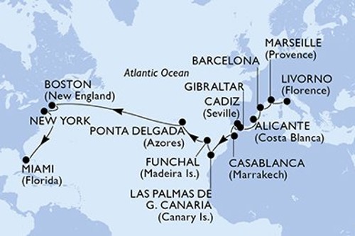 Cruise itinerary
