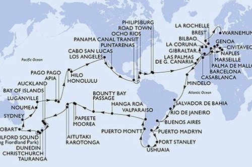 Cruise itinerary