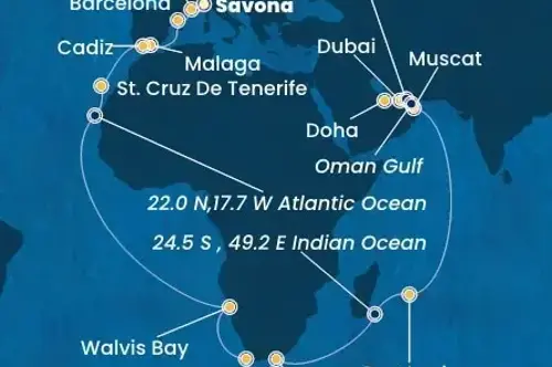 Маршрут круиза