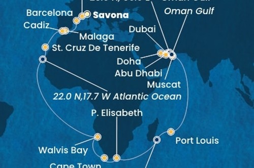 Cruise itinerary